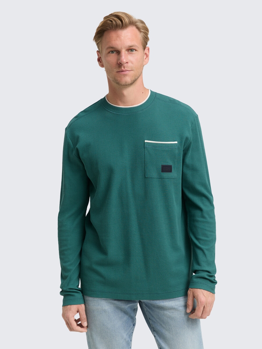 2-in-1 baumwoll-langarmhemd