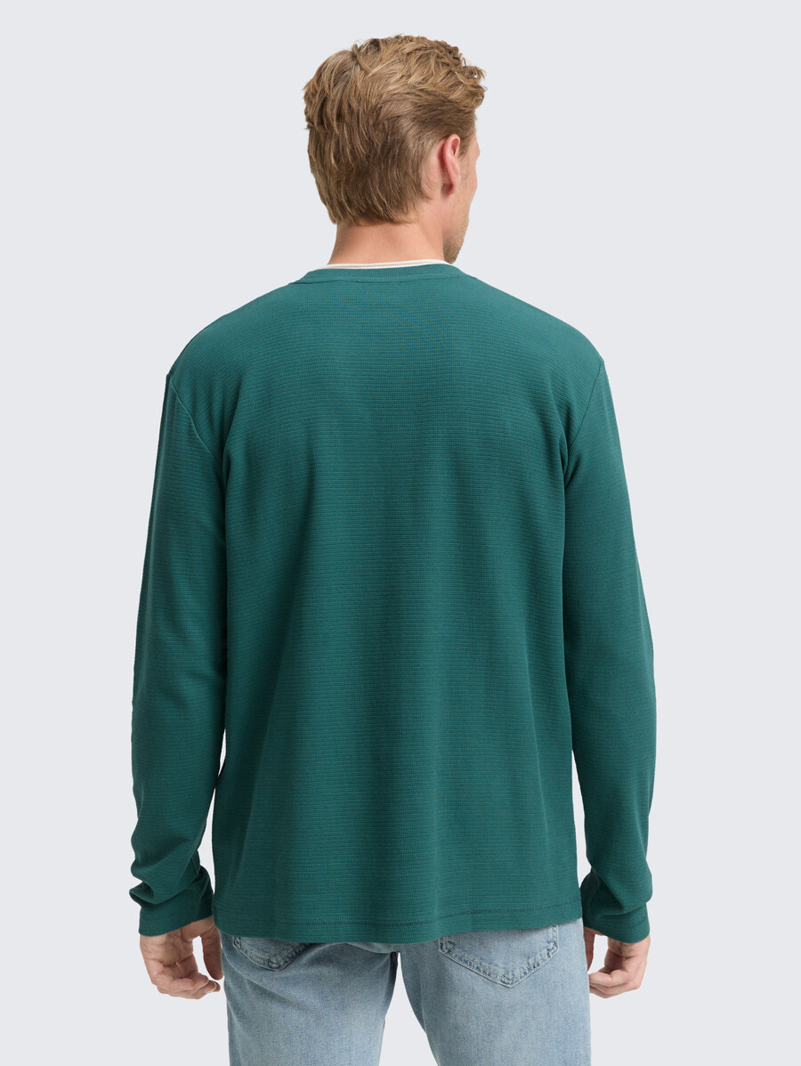 2-in-1 baumwoll-langarmhemd