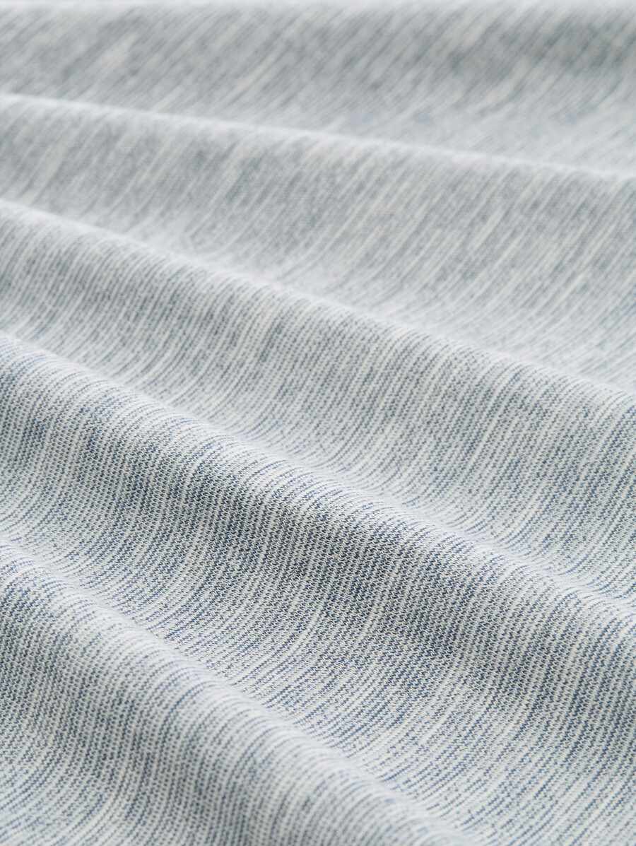 henley-langarmhemd im melange-look