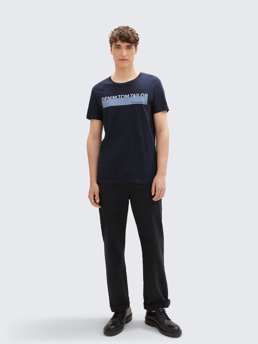 t-shirt mit aufdruck im 3er-pack