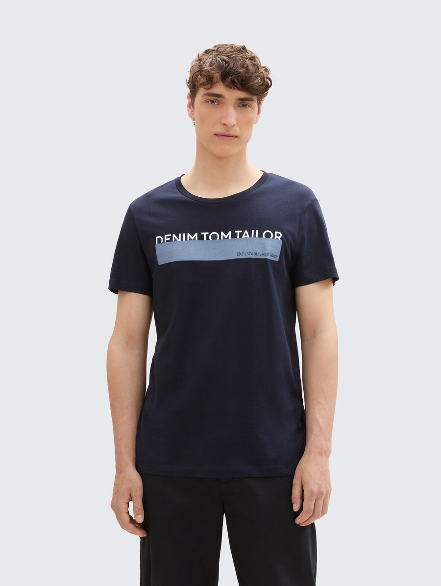 t-shirt mit aufdruck im 3er-pack