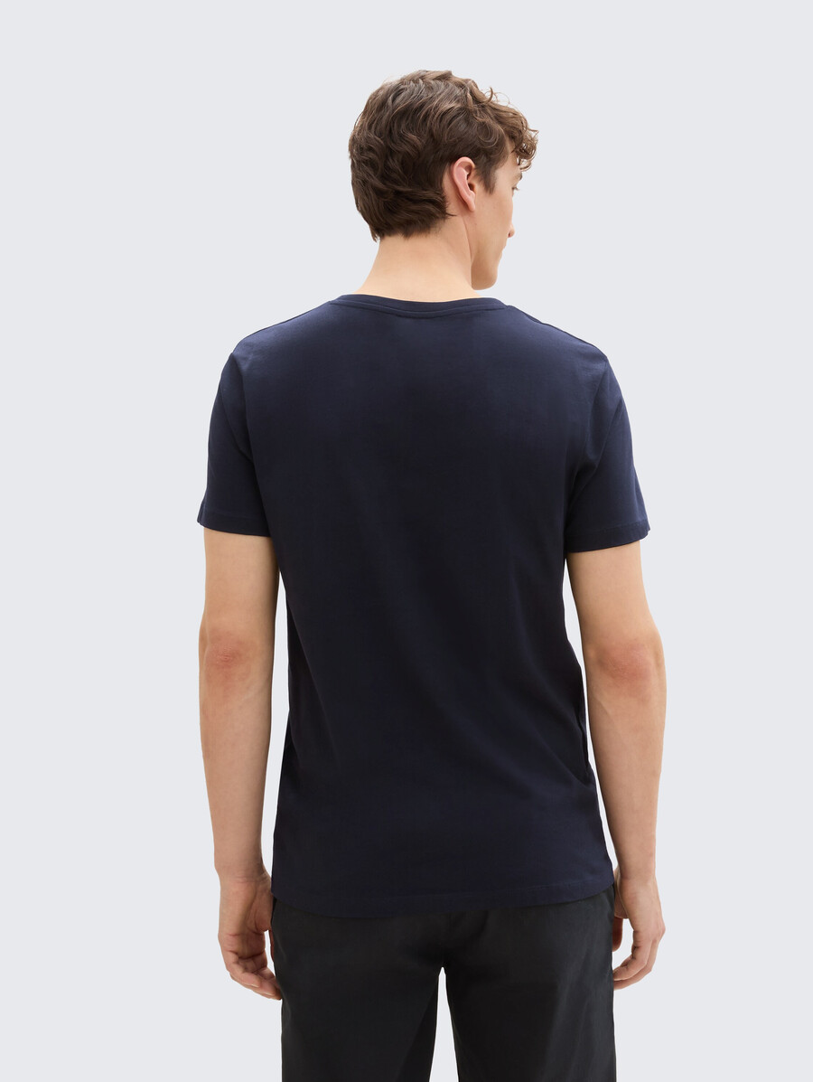 t-shirt mit aufdruck im 3er-pack