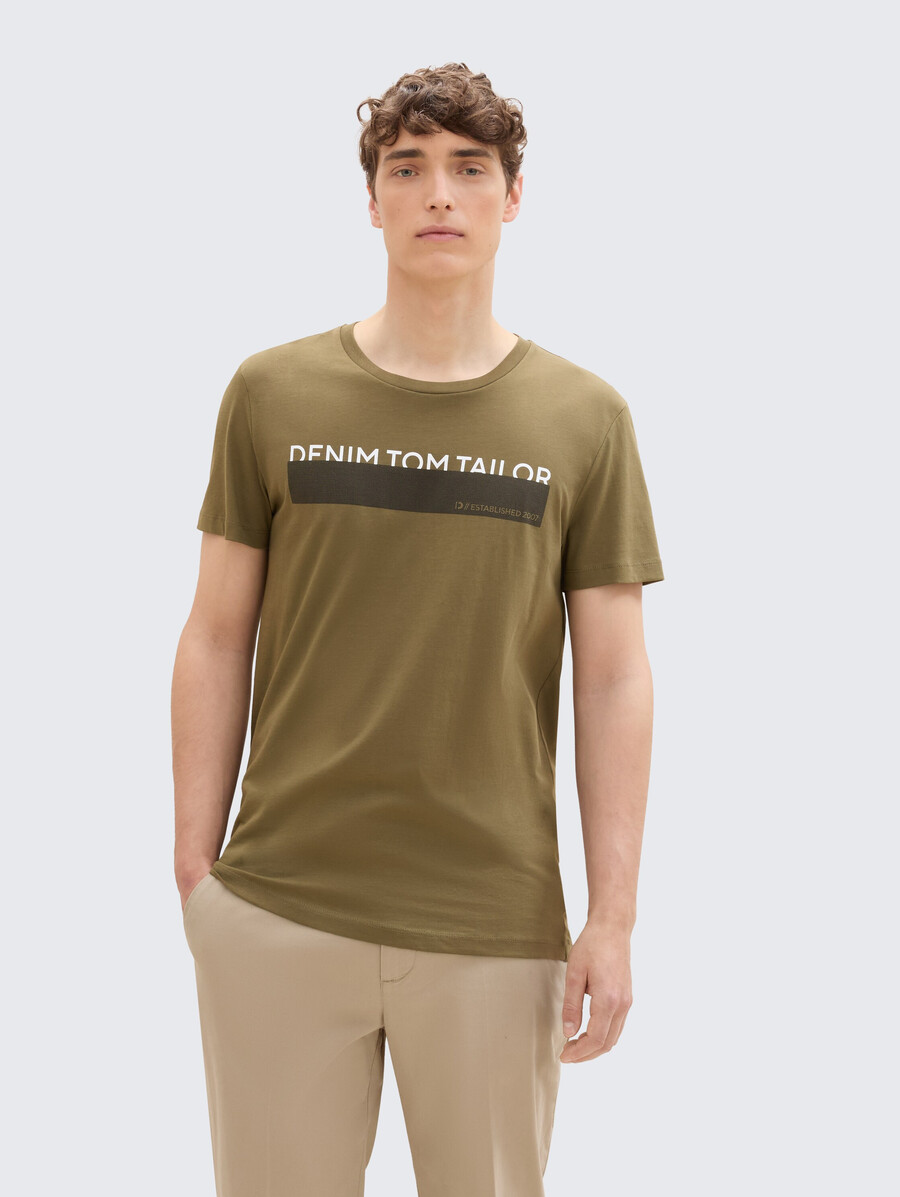 t-shirt mit aufdruck im 3er-pack