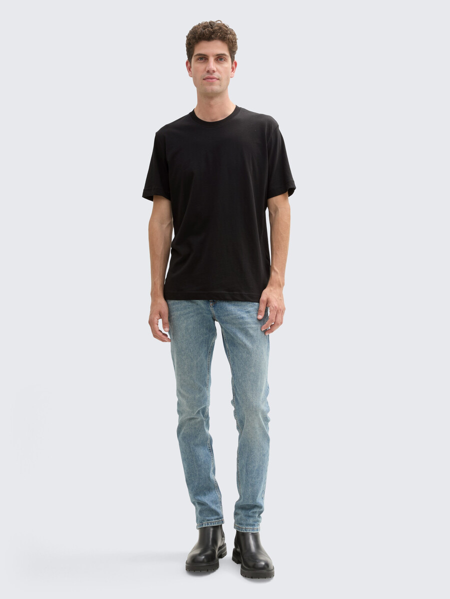 einfaches t-shirt im 2er-pack
