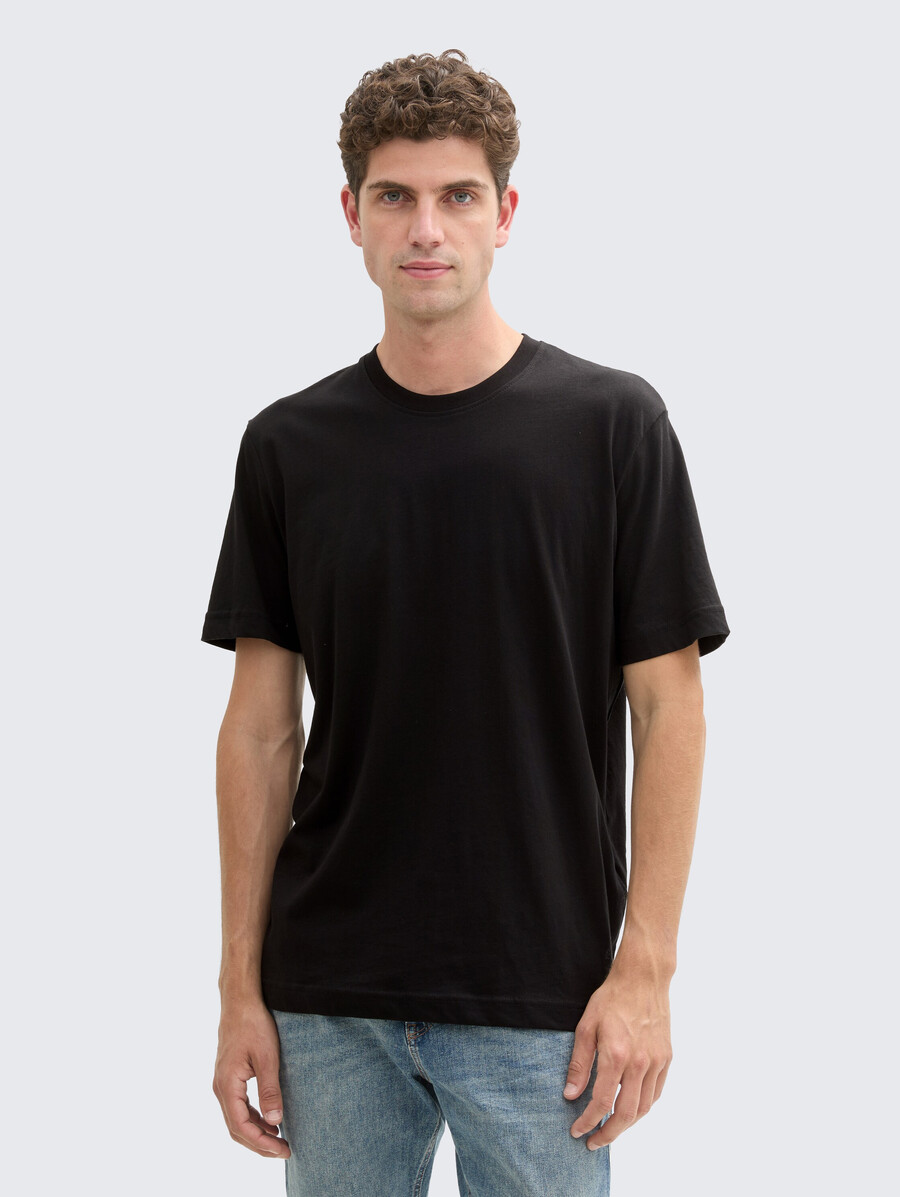 einfaches t-shirt im 2er-pack