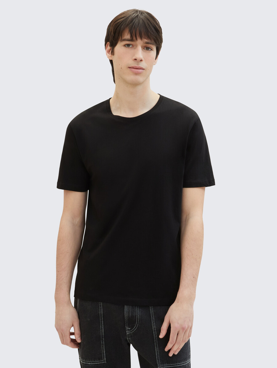 baumwoll-t-shirts im 3er-pack