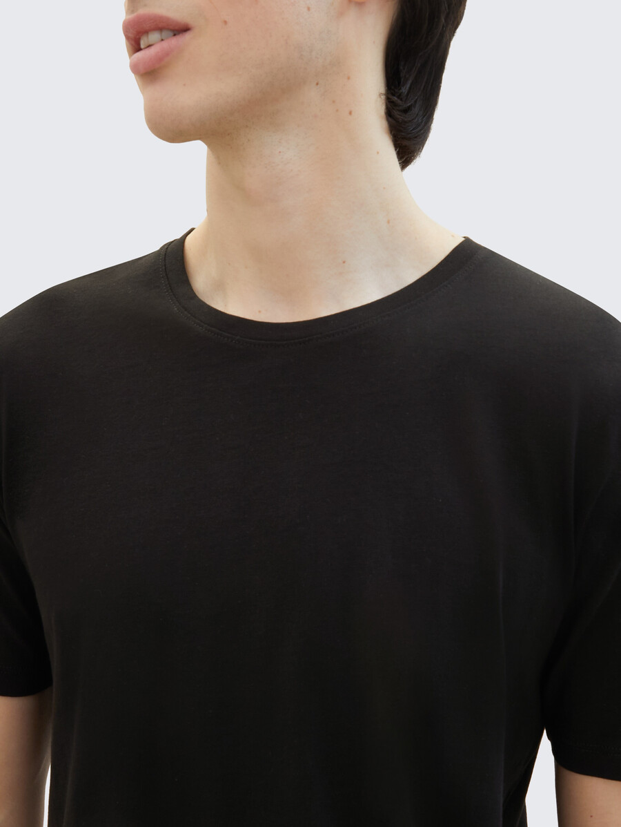 baumwoll-t-shirts im 3er-pack
