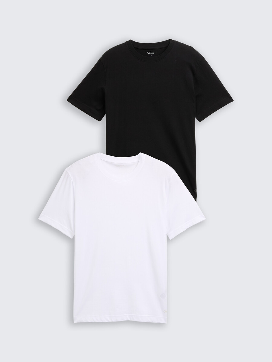 baumwoll-t-shirts im 2er-pack
