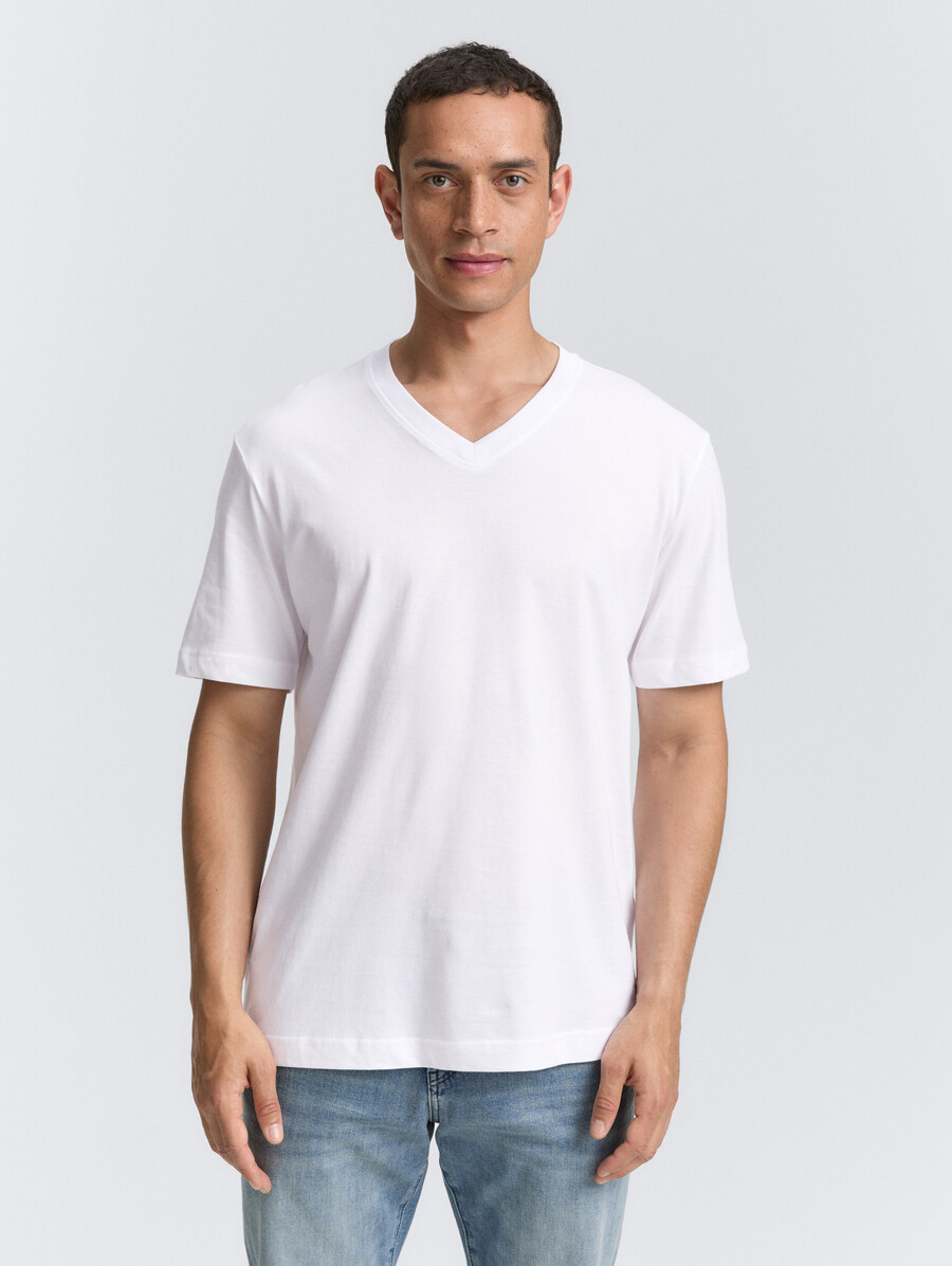v-ausschnitt-t-shirts im 2er-pack
