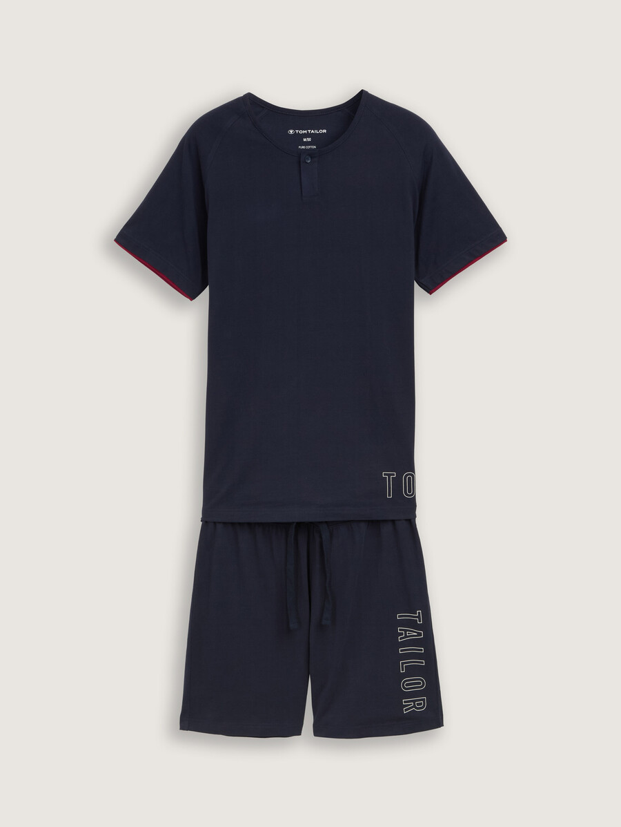 baumwollpyjama-set
