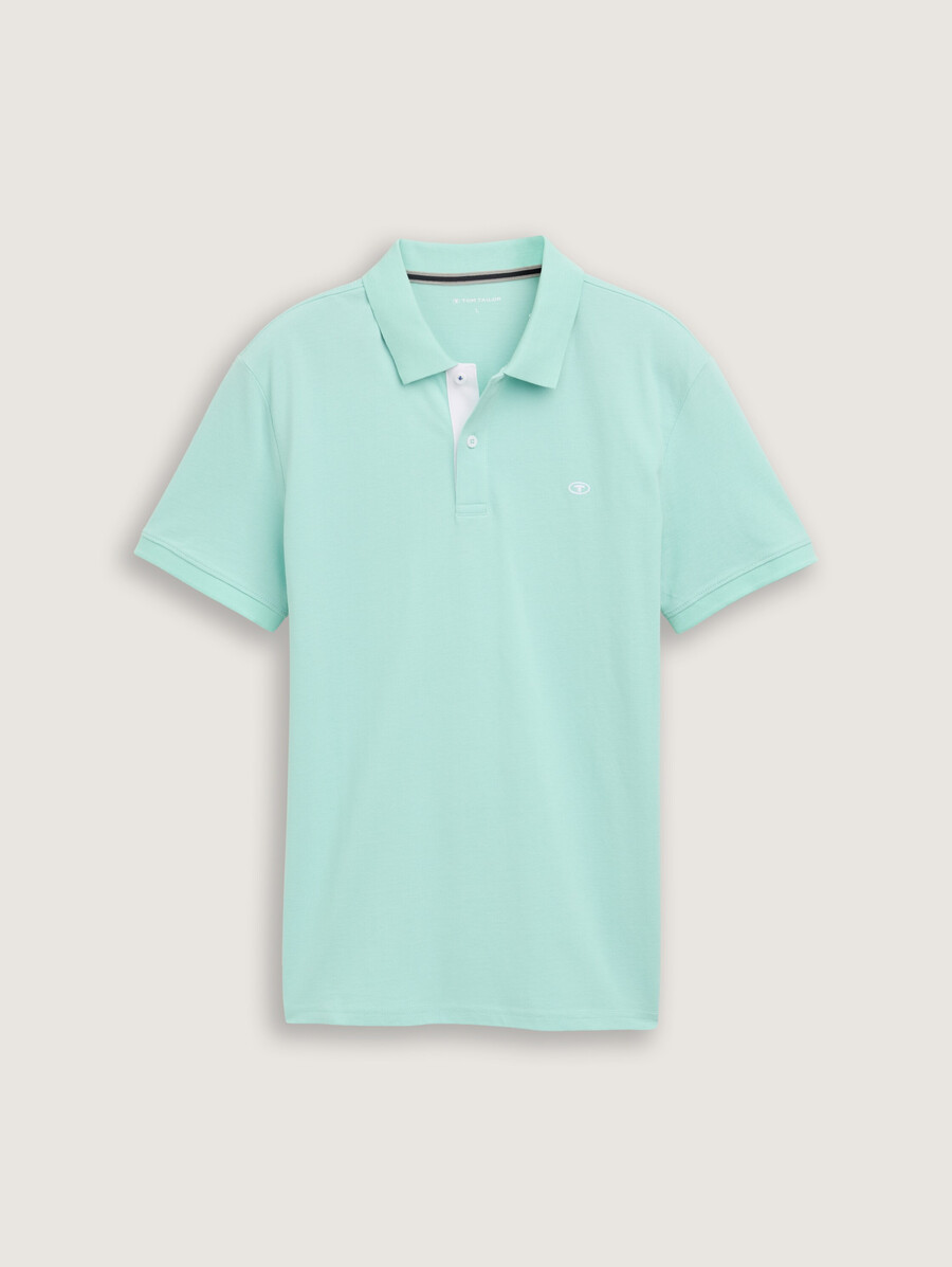 piqué-poloshirt mit gesticktem logo