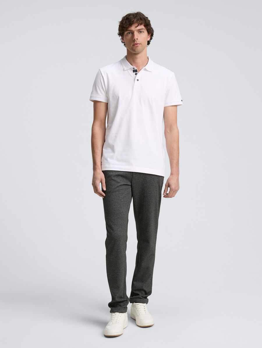 einfaches jersey-poloshirt