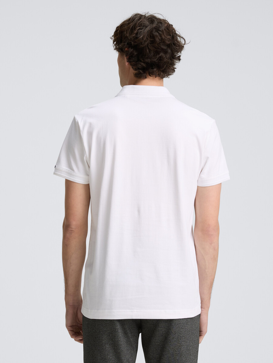 einfaches jersey-poloshirt