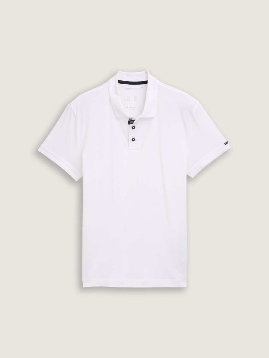 einfaches jersey-poloshirt