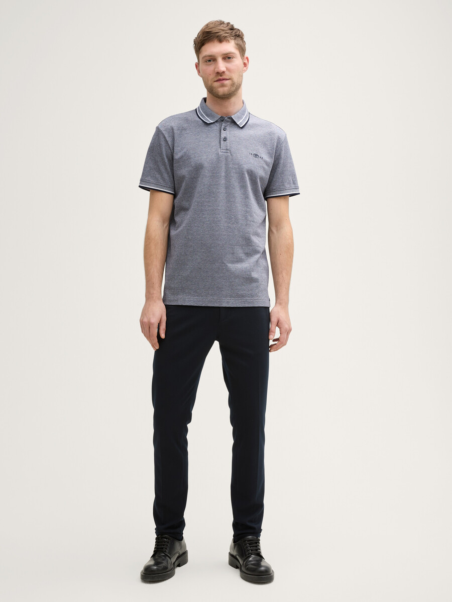 piqué-poloshirt mit stretchanteil