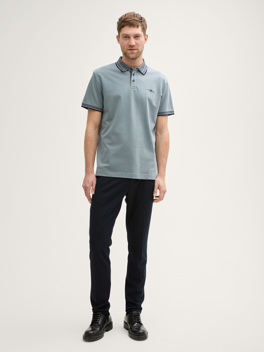 piqué-poloshirt mit stretchanteil