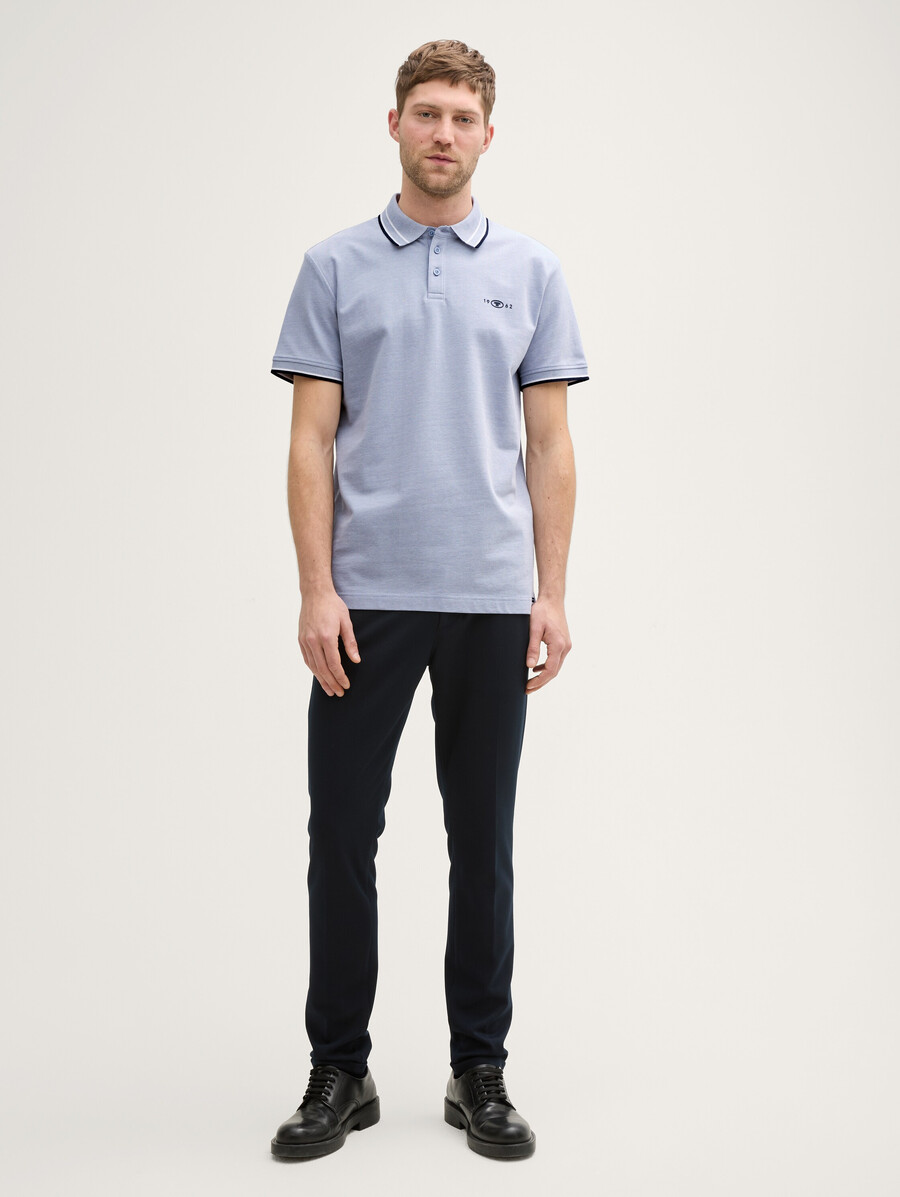 piqué-poloshirt mit stretchanteil