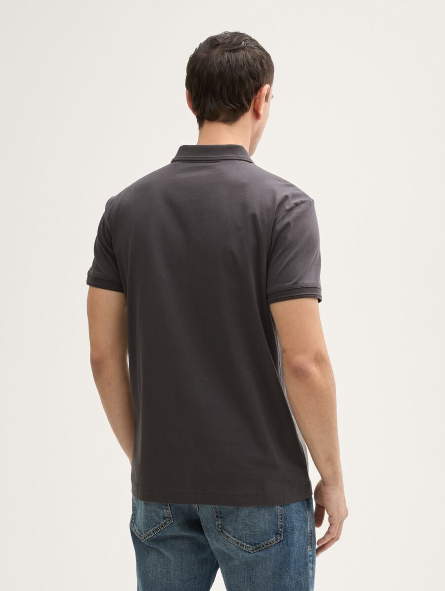 einfaches jersey-poloshirt