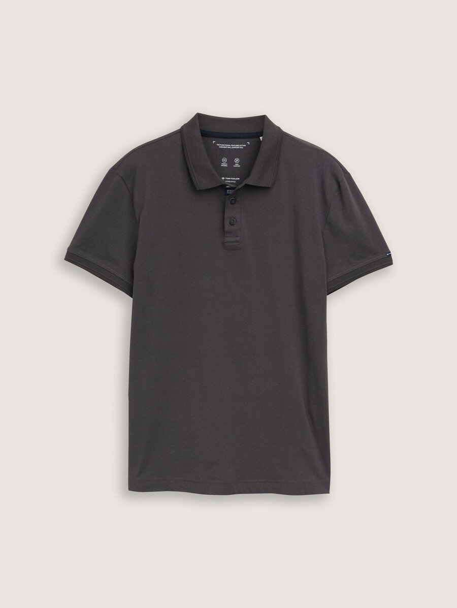 einfaches jersey-poloshirt