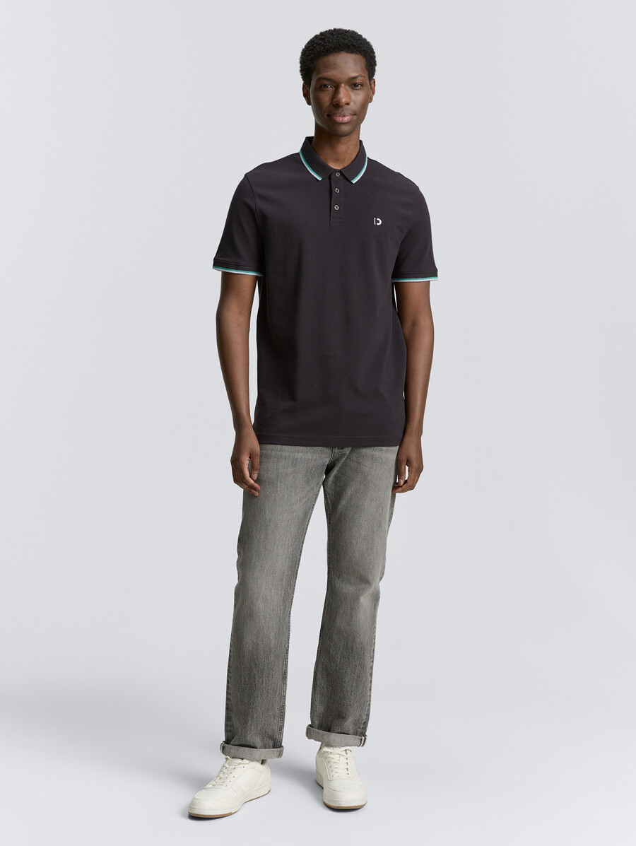 piqué-poloshirt mit logodruck