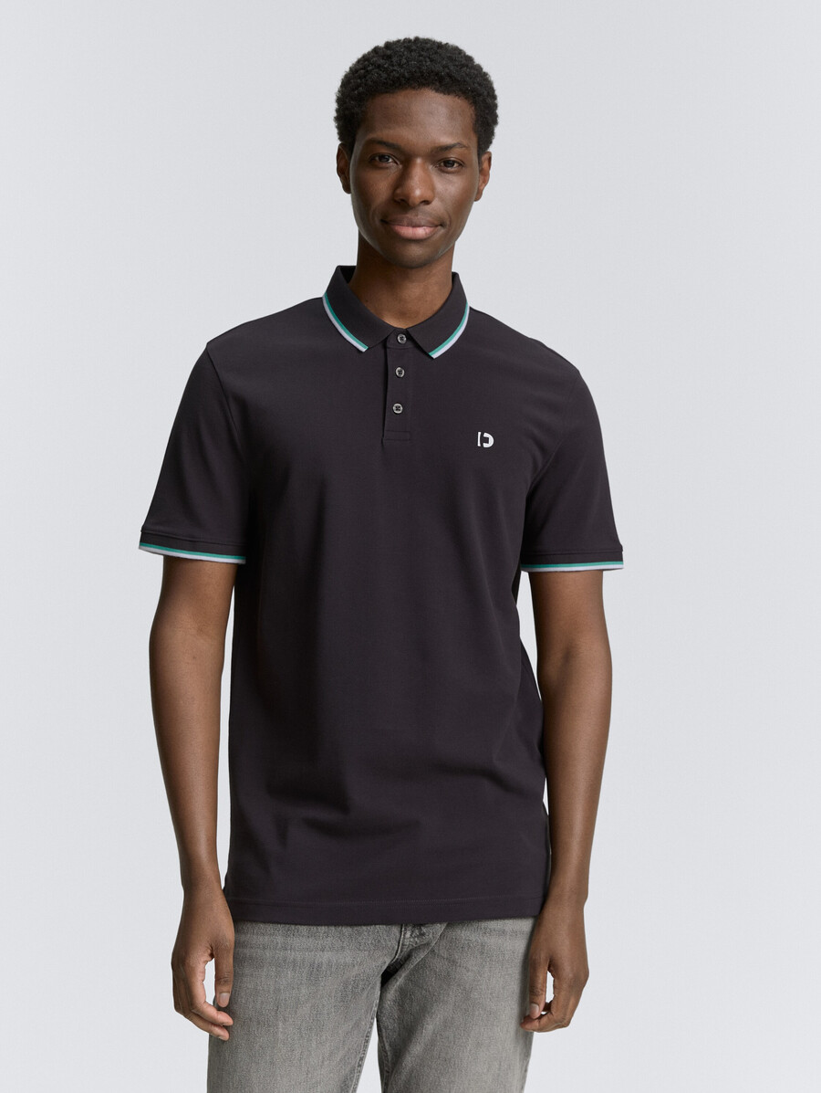 piqué-poloshirt mit logodruck