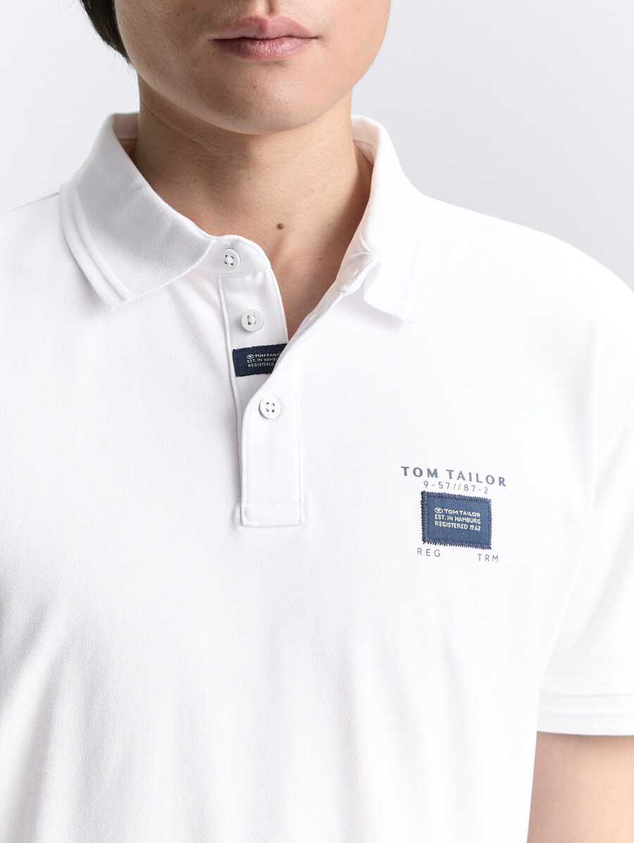 piqué-poloshirt mit stretchanteil