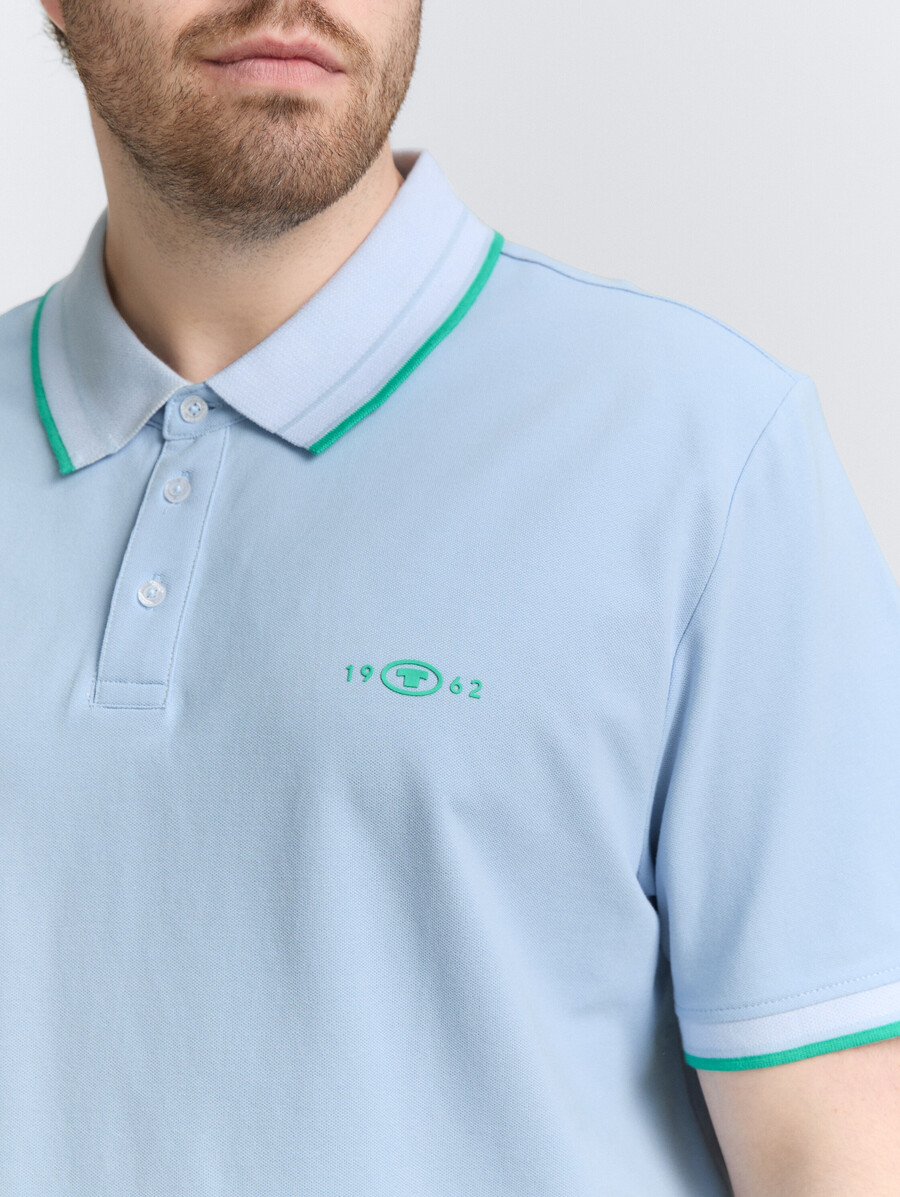 plus size – poloshirt aus stretch-piqué