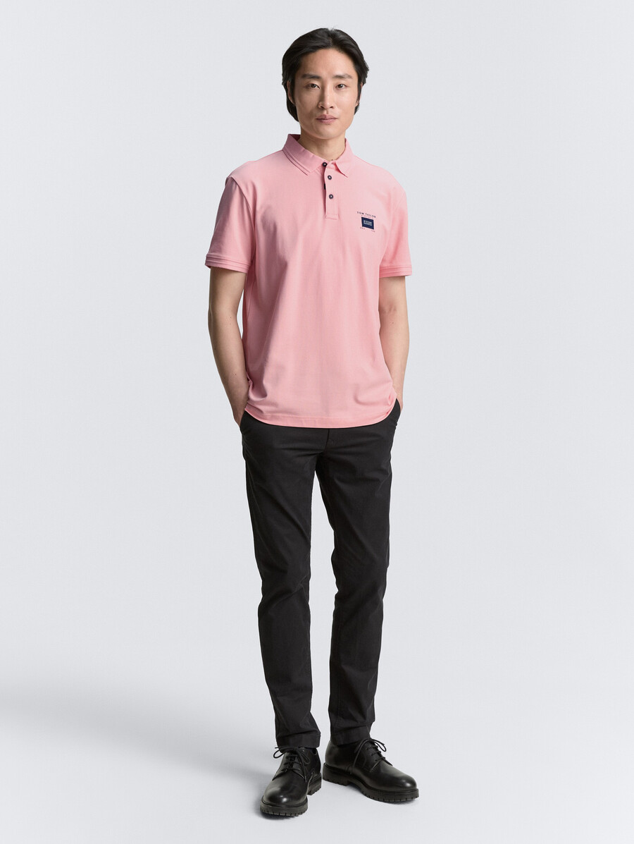piqué-poloshirt mit stretchanteil