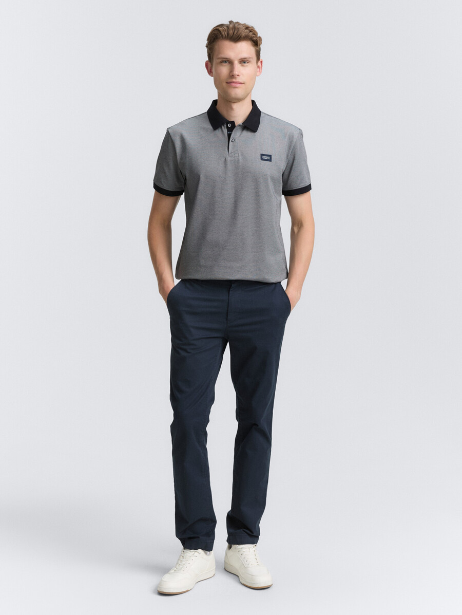 piqué-poloshirt mit stretchanteil