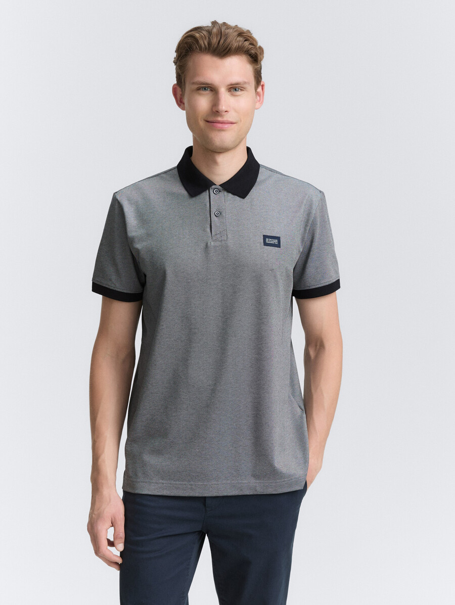 piqué-poloshirt mit stretchanteil