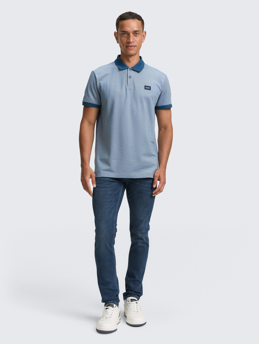 piqué-poloshirt mit stretchanteil
