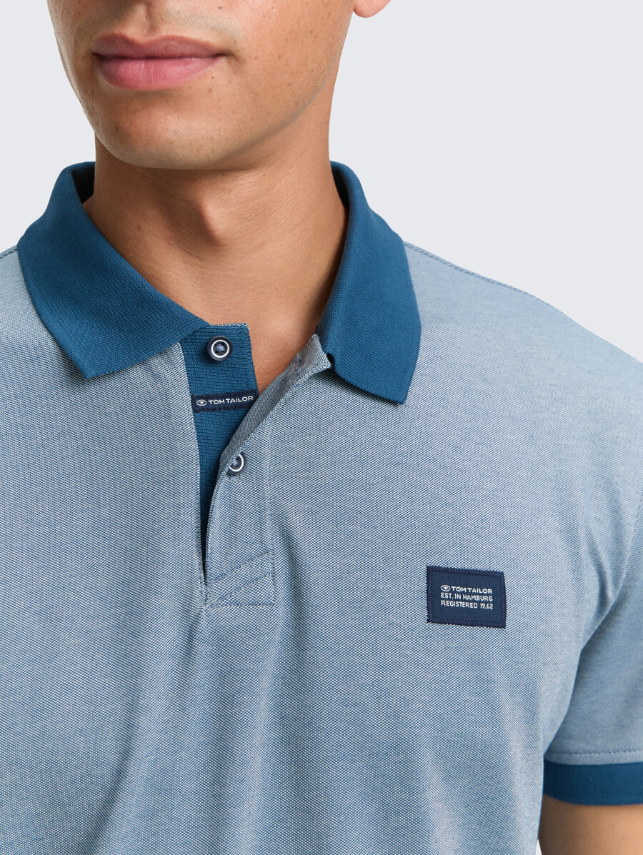 piqué-poloshirt mit stretchanteil