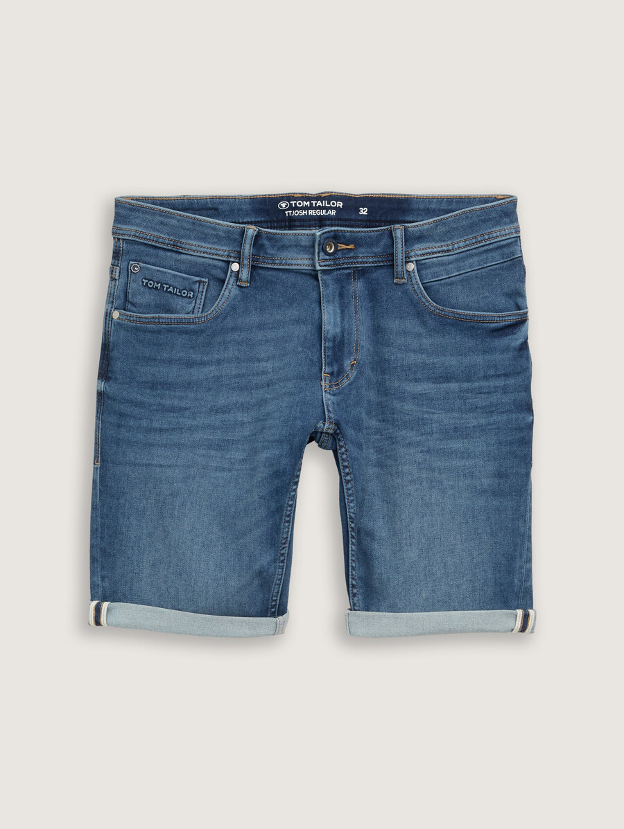 ttjosh regular slim jeansshorts mit superstretch