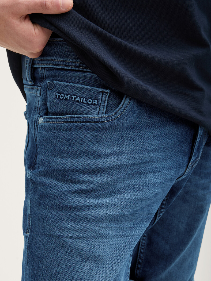 ttjosh regular slim jeansshorts mit superstretch