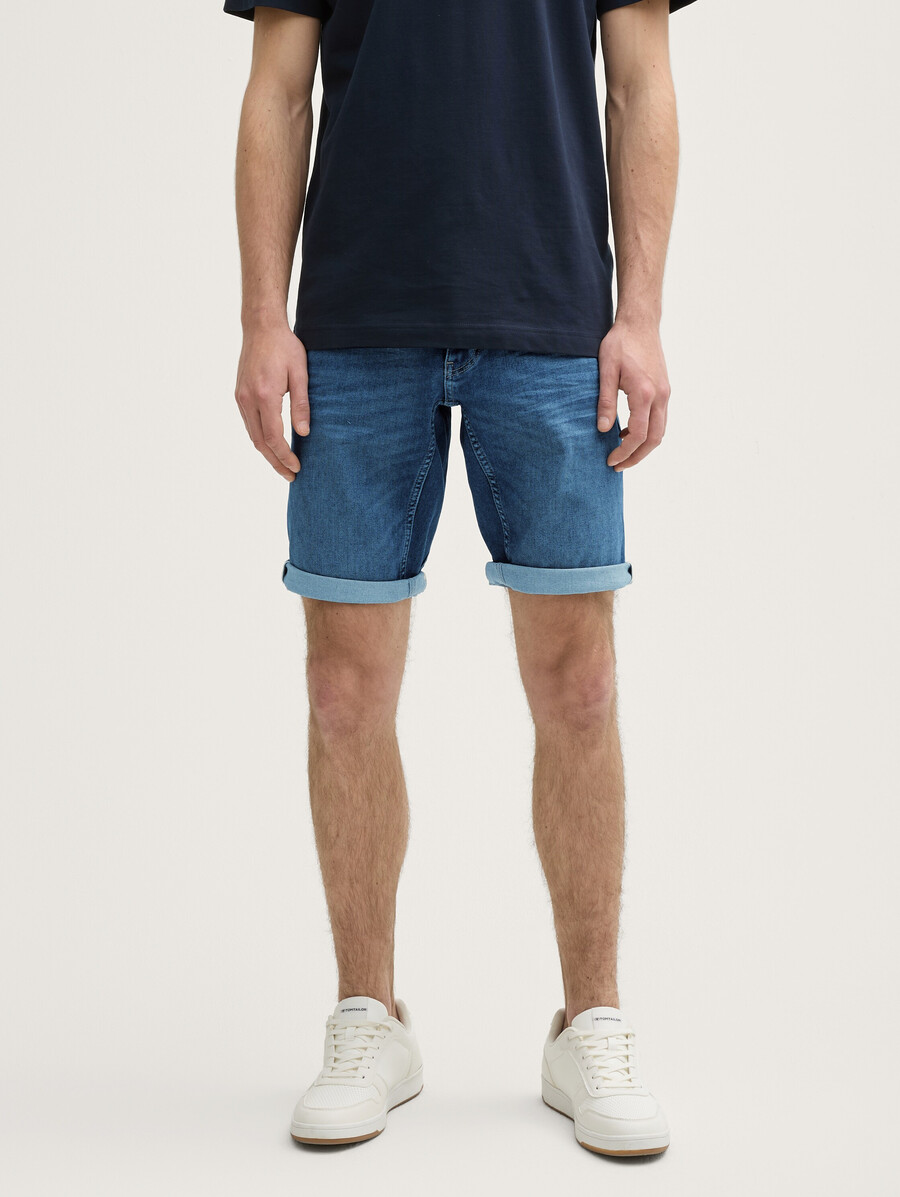ttjosh regular slim jeansshorts mit superstretch