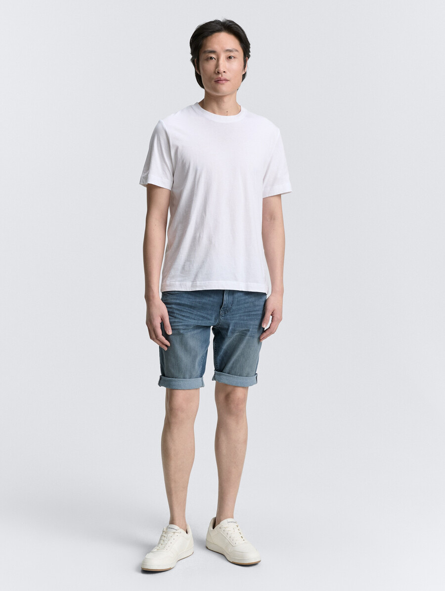 ttjosh regular slim jeansshorts mit stretchanteil