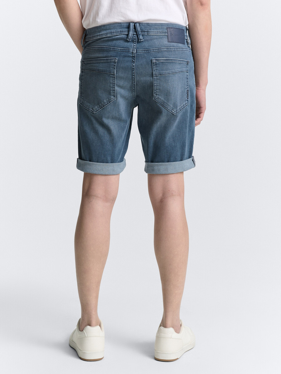 ttjosh regular slim jeansshorts mit stretchanteil