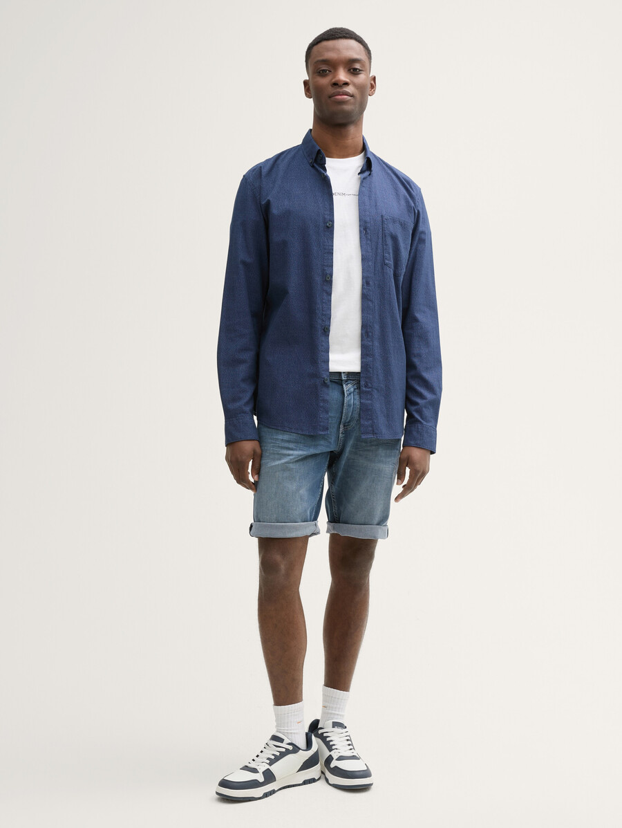 ttpiers schmal geschnittene jeansshorts mit stretch