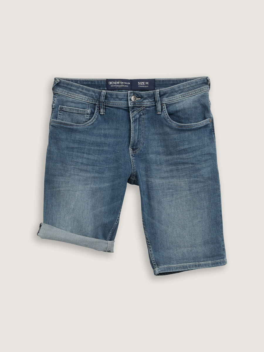 ttpiers schmal geschnittene jeansshorts mit stretch