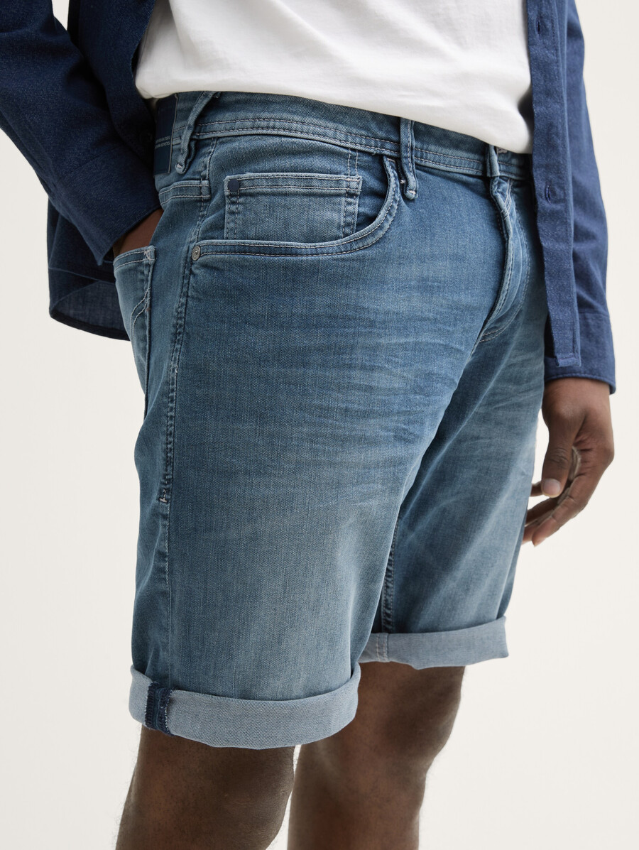 ttpiers schmal geschnittene jeansshorts mit stretch