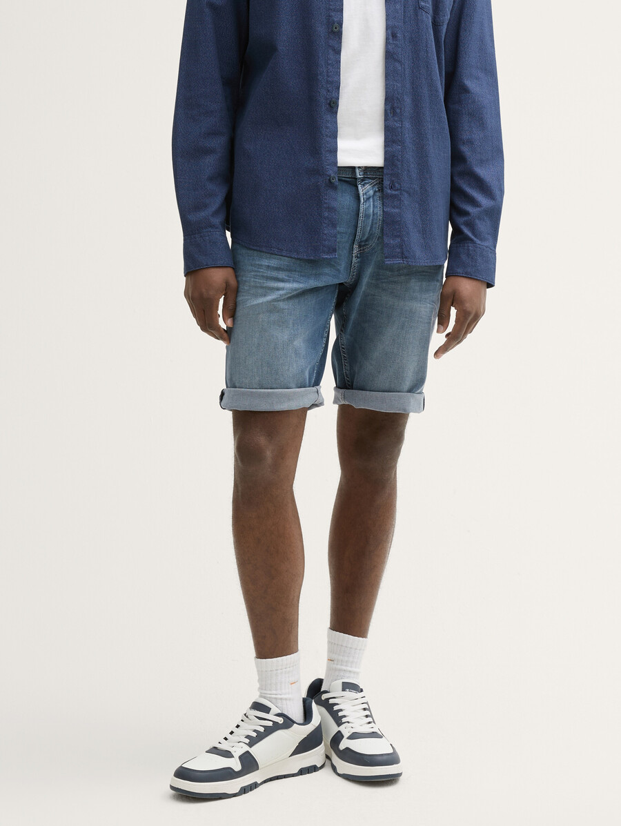ttpiers schmal geschnittene jeansshorts mit stretch