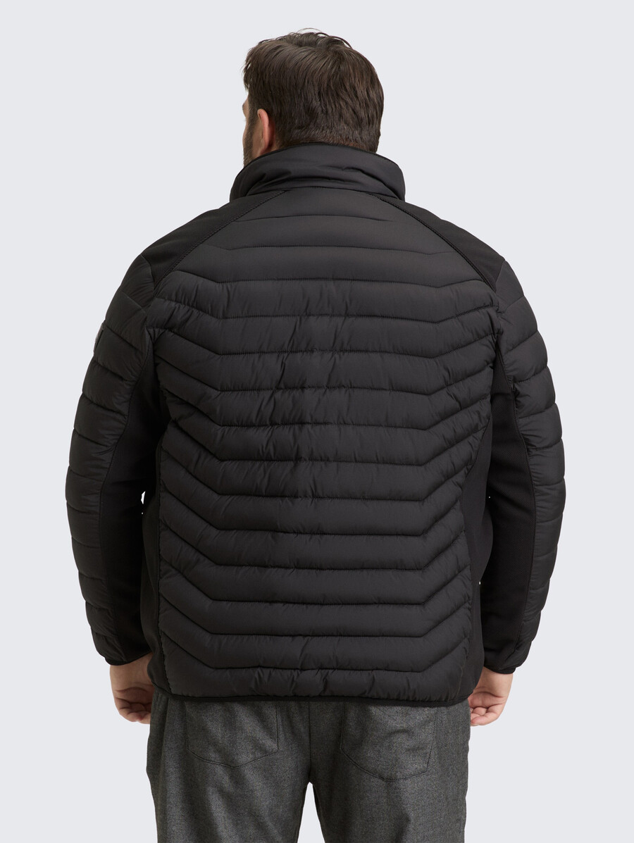 plus size – leichte gesteppte hybridjacke mit stehkragen