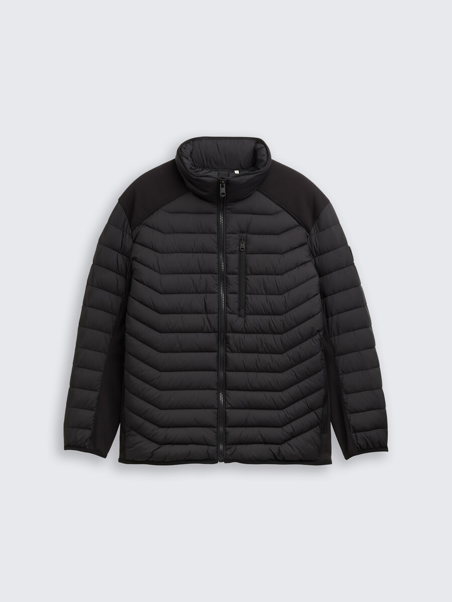 plus size – leichte gesteppte hybridjacke mit stehkragen