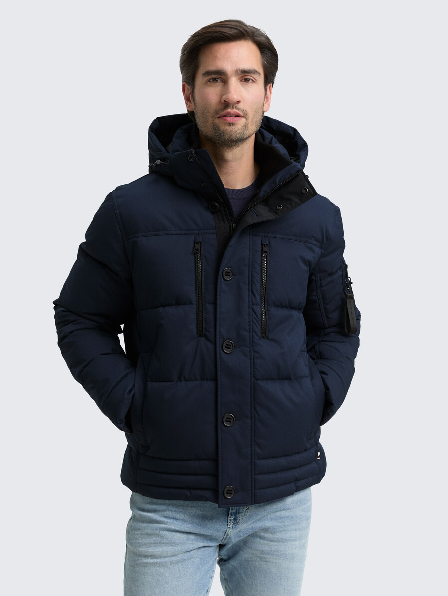 steppjacke mit abnehmbarer kapuze