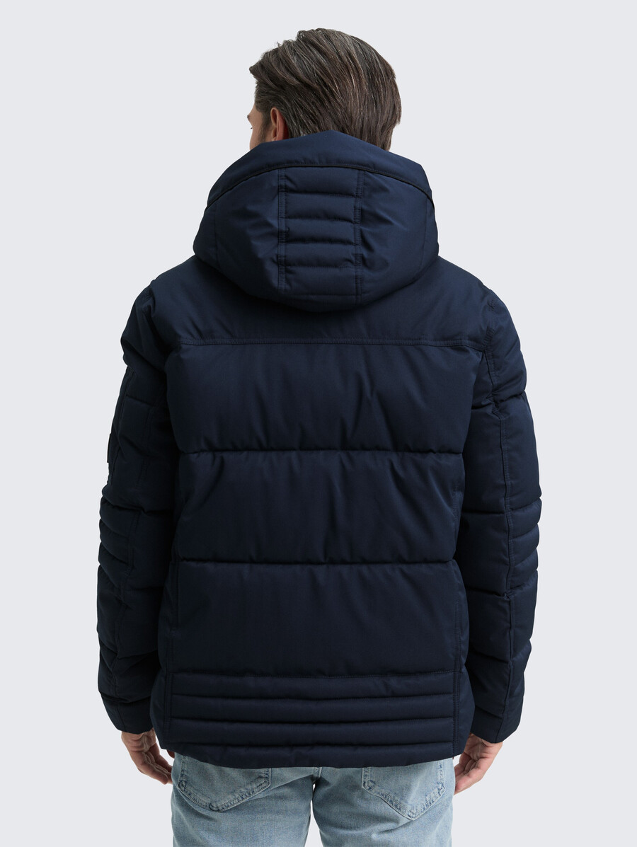 steppjacke mit abnehmbarer kapuze