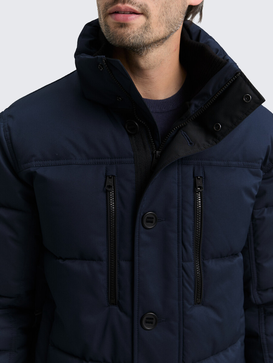 steppjacke mit abnehmbarer kapuze