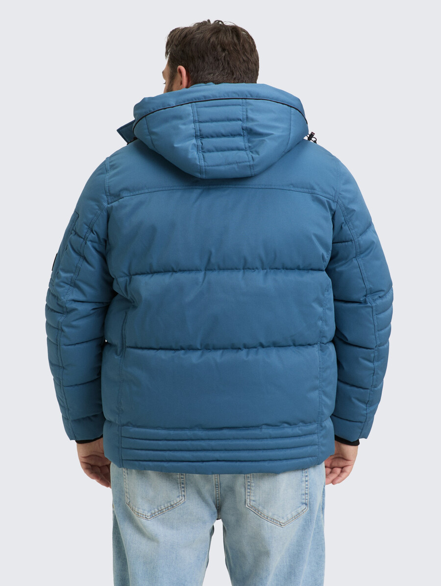plus size – steppjacke mit abnehmbarer kapuze