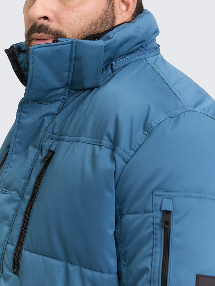 plus size – steppjacke mit abnehmbarer kapuze