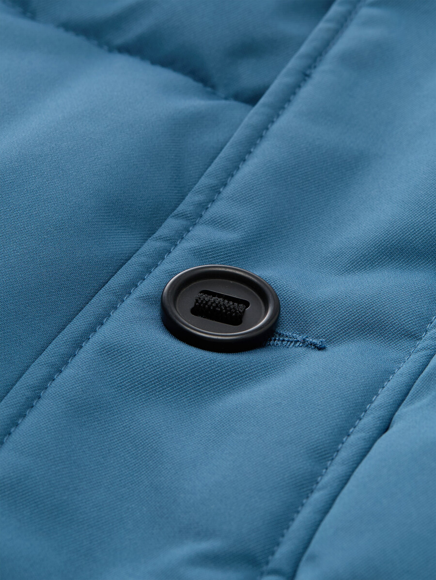 plus size – steppjacke mit abnehmbarer kapuze