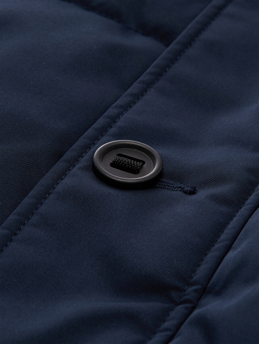 plus size – steppjacke mit abnehmbarer kapuze